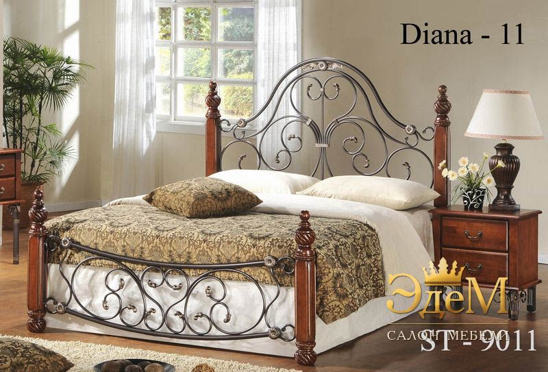 Кованая кровать 9011