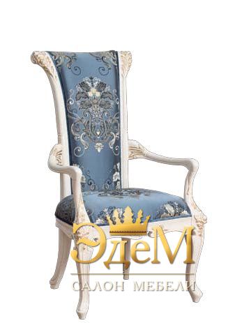 Bohemia Кресло обеденное В, ткань синяя, 630x600x1075