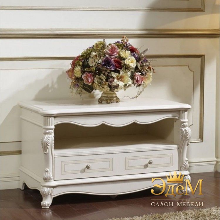 Afina бел с жемчугом Тумба под ТВ, 1100x650x630