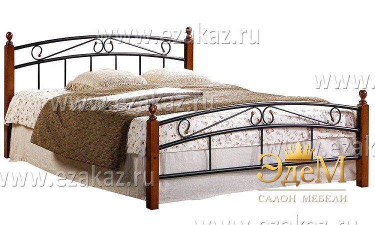 Кровать AT 8077 (метал. каркас) + металл. основание