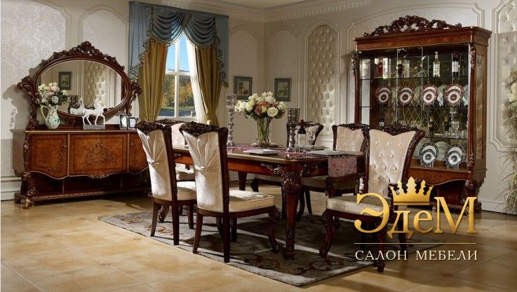 Роял (цвет: орех+золото) Гостиная