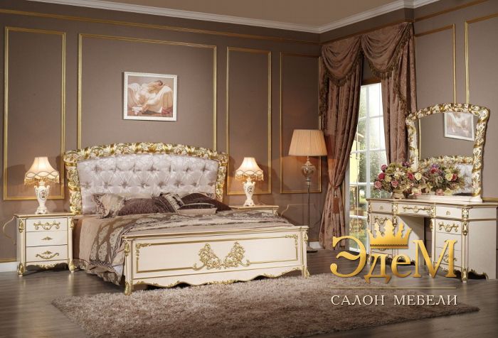 Fiora Casa отделка изголовья кровати: платина