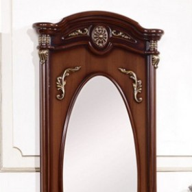 Afina орех с золотом Зеркало напольное с ящиком, 800х390х2170