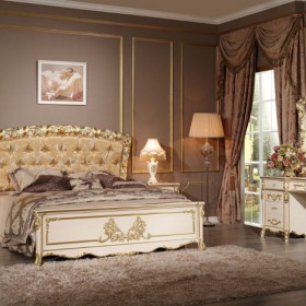 Fiora Casa отделка изголовья кровати: золото