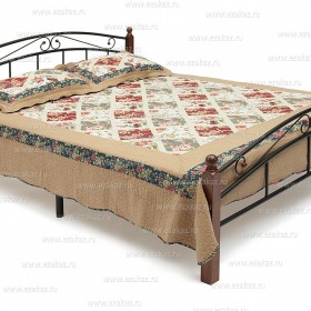 Кровать AT 8077 (метал. каркас) + дерев. основание